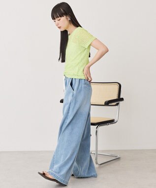 AMERICAN HOLIC 【選べるサイズ】レースプルオーバー Light Green