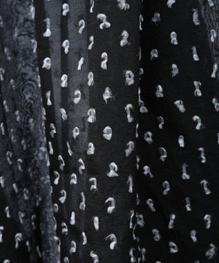 Green Parks ボウタイリボンブラウス Black