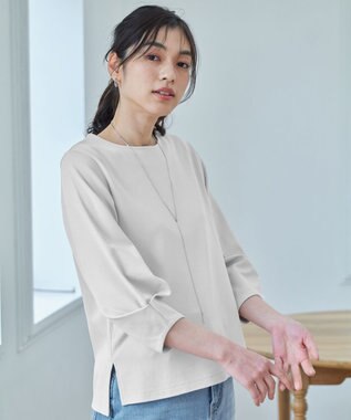 ANY 【WEB限定/洗濯機可/5色展開】サカリバタックスリーブプルオーバー グレージュ