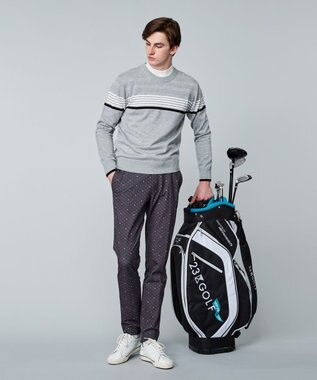 23区GOLF 嬉しいインナー付き【ニット＋吸湿発熱インナー】ニット ツインセット ライトグレー系