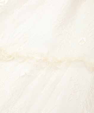 earth music&ecology レースフリルティアードスカート Ivory