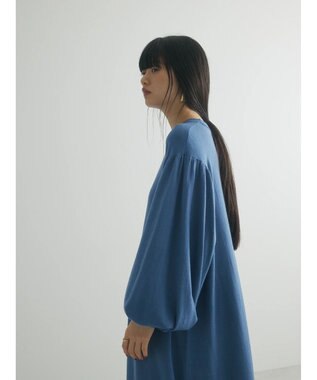 Green Parks armonia. 袖ボリュームニットワンピース Blue