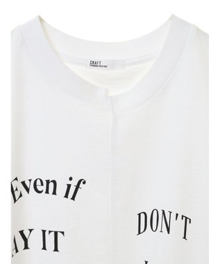 CRAFT STANDARD BOUTIQUE リメイクロゴノースリーブTee Off White