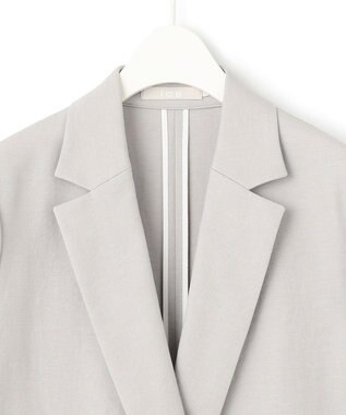 ICB 【セットアップ対応・洗える】 LooseWeave ダブルブレストジャケット トープ系