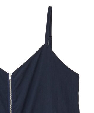 Green Parks ＺＩＰ付きドロストコクーンサロペット Navy