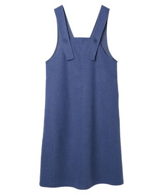 earth music&ecology 前後２ｗａｙ圧縮ニットジャンスカ Blue