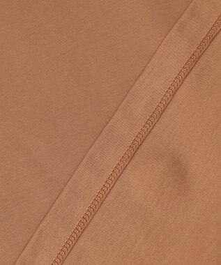 自由区 L 【洗える】ハイカウントパフスリーブ カットソー ブラウン系