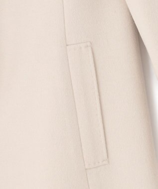 23区 ウールカシミヤビーバー スタンドカラー コート ベージュ系