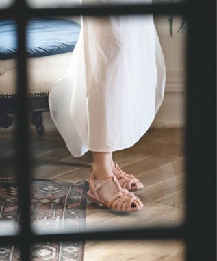  【BONTRE/ボントレ】グルカ風編み上げサンダル