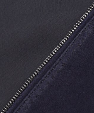 JOSEPH ABBOUD 【キングサイズ・スプリングレザー/スウェード】ゴートスウェード シングル ライダース ネイビー系