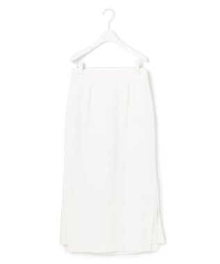 ICB 【洗える】シェルタリングドライサテン タイトスカート アイボリー系