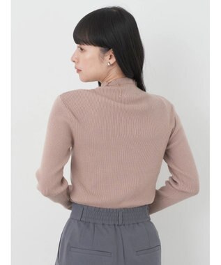 earth music&ecology ハイネックラメニットプルオーバー Mocha