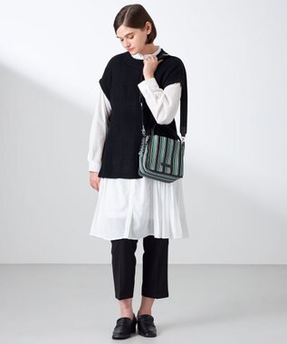 Y'SACCS マルチストライプ すっきりトート Sサイズ グリーン