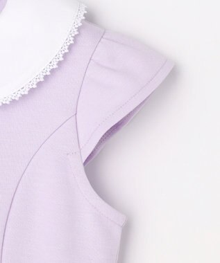 ANY KIDS 【2点セット】リボンボレロジャケット+シフォンプリーツ ワンピース ラベンダー