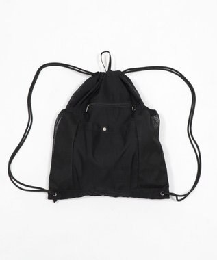 WEGO サイドメッシュポケットナップサック ブラック