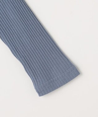 組曲 KIDS 【110-140㎝】 セーラーカラー リブトップス サックスブルー