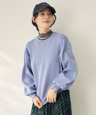 ANY スウェットライクニット ライトブルー