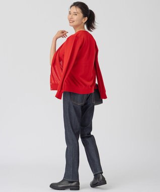 23区 【アンサンブル対応】サステナブルウール カーディガン レッド