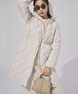 UNFILO L 【野呂佳代さん着用】ふわふわニット メッシュプルオーバー グレージュ