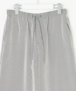 J.PRESS LADIES 【洗える】エアロツイルストライプ イージーパンツ カーキ系