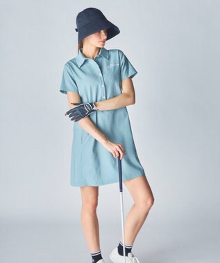 FILA GOLF／marie claire 【marie claire SPORT】 ストレッチサッカーワンピース グレー
