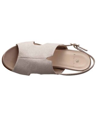 REGAL FOOT COMMUNITY 【ビューフィット】A69Y ウエッジサンダル ベージュ型押
