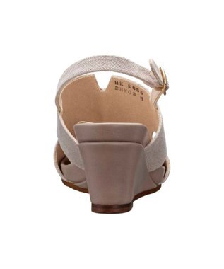REGAL FOOT COMMUNITY 【ビューフィット】A69Y ウエッジサンダル ベージュ型押