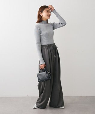 Green Parks ・ＡＮＤＳＥＡＲＣＨ　メランジリブハイネックニット Gray