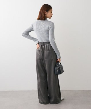 Green Parks ・ＡＮＤＳＥＡＲＣＨ　メランジリブハイネックニット Gray