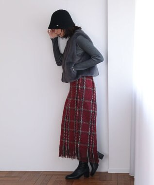 Green Parks ・ＡＮＤＳＥＡＲＣＨ　メランジリブハイネックニット Charcoal Gray