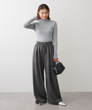 Green Parks ・ＡＮＤＳＥＡＲＣＨ　メランジリブハイネックニット Gray