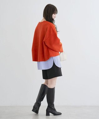 Green Parks リバーシブルカーディガン Orange