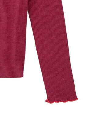 Green Parks ・ＡＮＤＳＥＡＲＣＨ　メランジリブハイネックニット Red