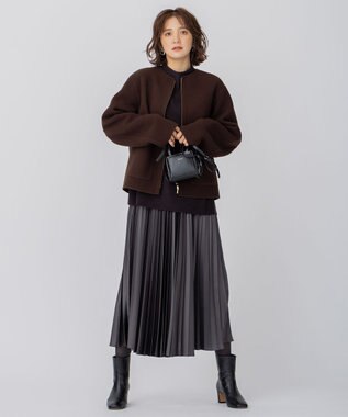 23区 【CLASSY.1月号掲載】YAHKI SOFT W FACE クロス ボディ バッグ ブラック