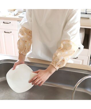 Mother garden しろたん キッチン用アームカバー 《食いしん坊柄》 レディース フリーサイズ 食いしん坊柄