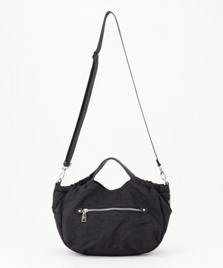 Y'SACCS 【Y’SACCS vous et】サイドギャザー2WAYトート Sサイズ ブラック