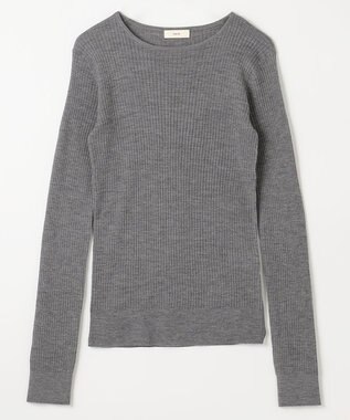 NAVE 【Nave】リュクスウール クルーネックニット ライトグレー系