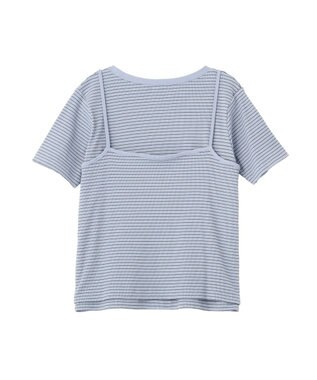 CRAFT STANDARD BOUTIQUE 2点セット/ボーダーキャミ+Tシャツ Light Blue