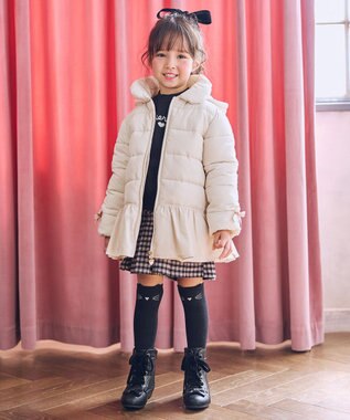 ANY KIDS チェック柄 ショートパンツ ブラック×チェック