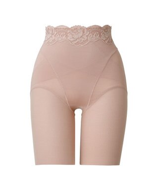 BRADELIS New York 【BRADELIS NewYork peace】ハイブリッドシェイプアップヘムガードル23 ソフトな履き心地でしっかり補正 ピンクベージュ