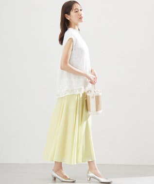 組曲 L 【WEB限定】エアリーボリューム スカート イエロー系