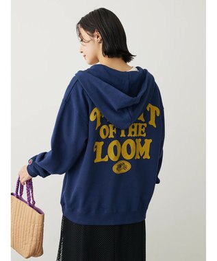 Green Parks ■ＦＲＵＩＴ　ＯＦ　ＴＨＥ　ＬＯＯＭ　ロゴパーカー Navy