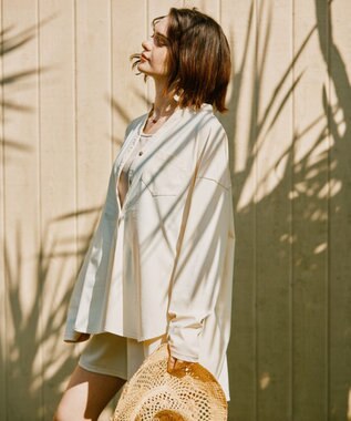 San-ai Resort（三愛水着楽園） ★新色ブラック×ライトグレー入荷【UPF50＋】シャツ・ショートパンツ付き４点セット　9M・11L　【San-ai Resort（サンアイリゾート）】 ホワイト×ライトグレー