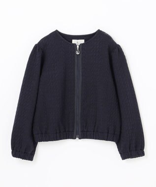 組曲 KIDS 【110-140cm】ホイップキルト ブルゾン ネイビー系