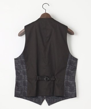 JOSEPH ABBOUD 【ストレッチ】フランネルジャージ ベスト ワイン系4