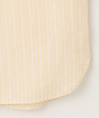 J.PRESS LADIES 【洗える】BEZ空羽ストライプ 前開き シャツカラー ブラウス イエロー系1