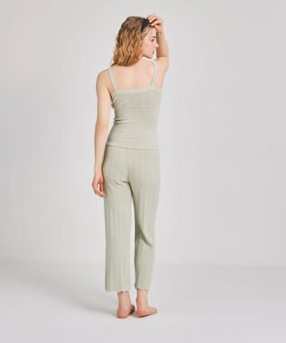 une nana cool とろみ素材がここちよいハラマキ付きロングボトム　ｍｏｉ　ｒｏｏｍ（モアルーム） オリーブ