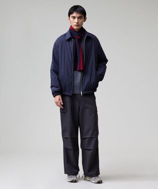 J.PRESS MEN 【J.PRESS ORIGINALS】【UNISEX】Nylon Washer Taffeta Golf Jacket ネイビー系