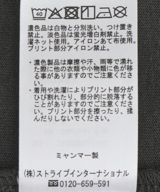 AMERICAN HOLIC Bright RipsロングTシャツ Charcoal Gray