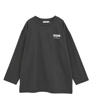 AMERICAN HOLIC Bright RipsロングTシャツ Charcoal Gray